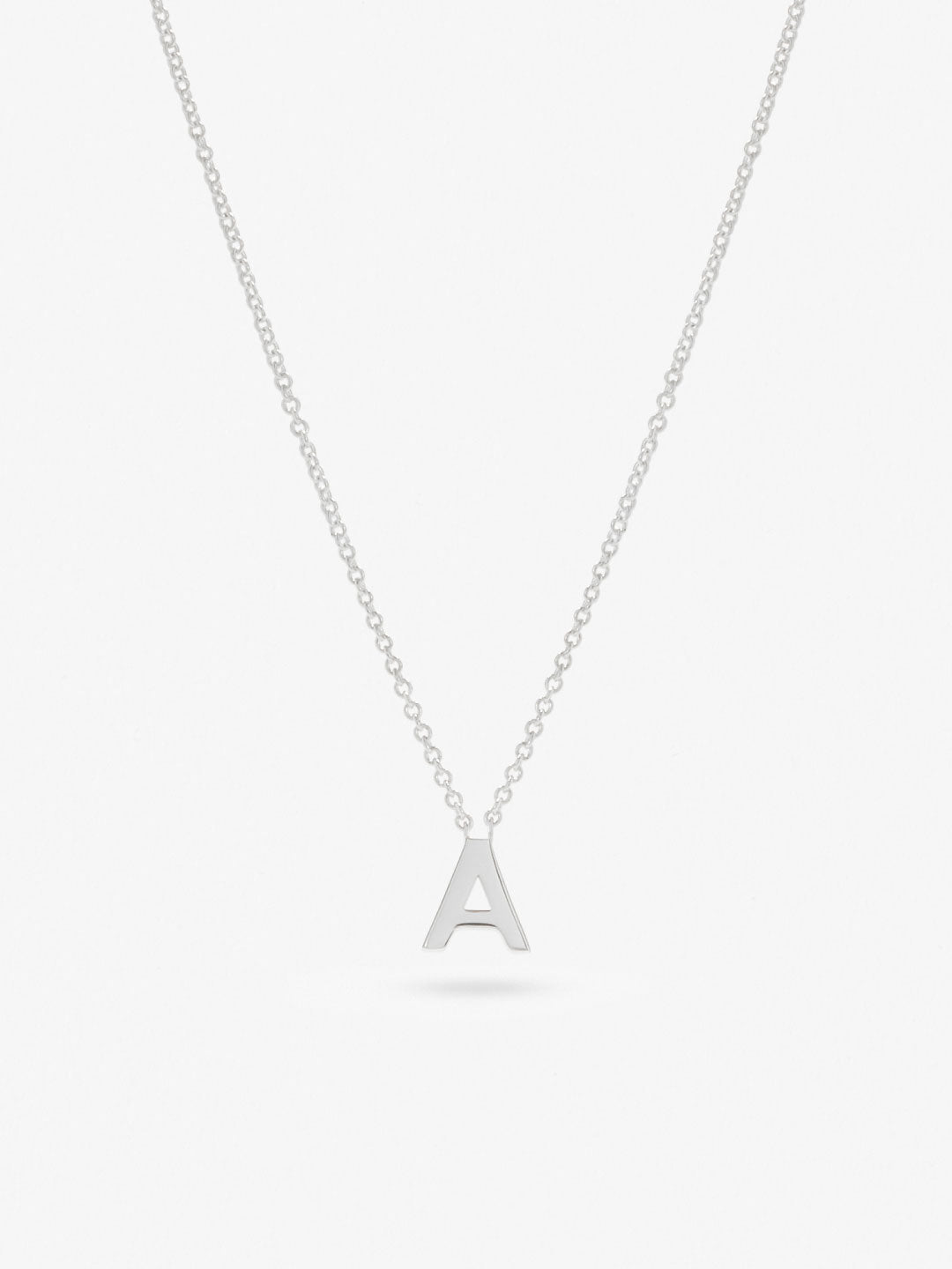 Ana Luisa Jewelry Necklaces Pendants Silver Initial Necklace Letter A Silver