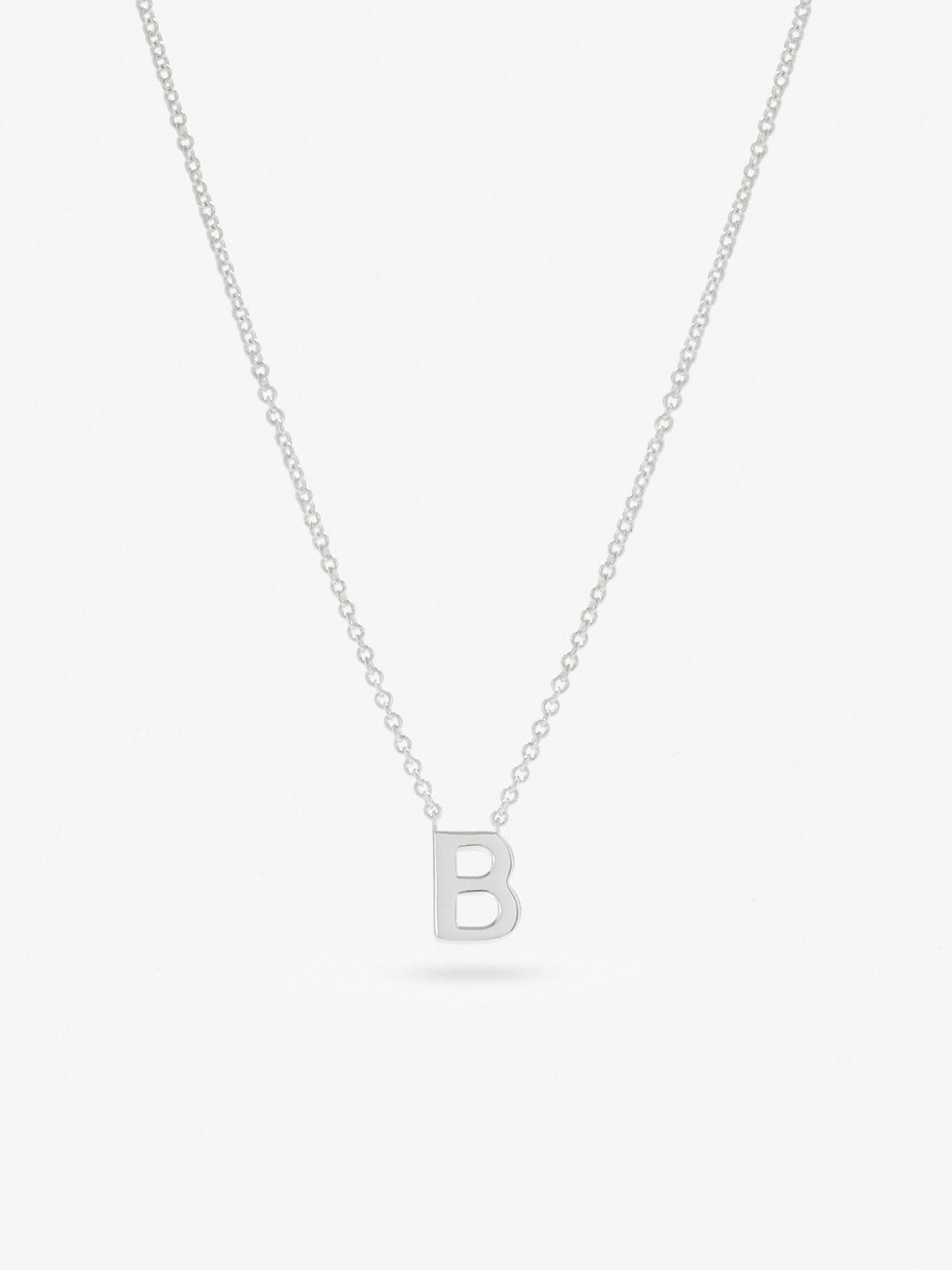 Ana Luisa Jewelry Necklaces Pendants Silver Initial Necklace Letter B Silver