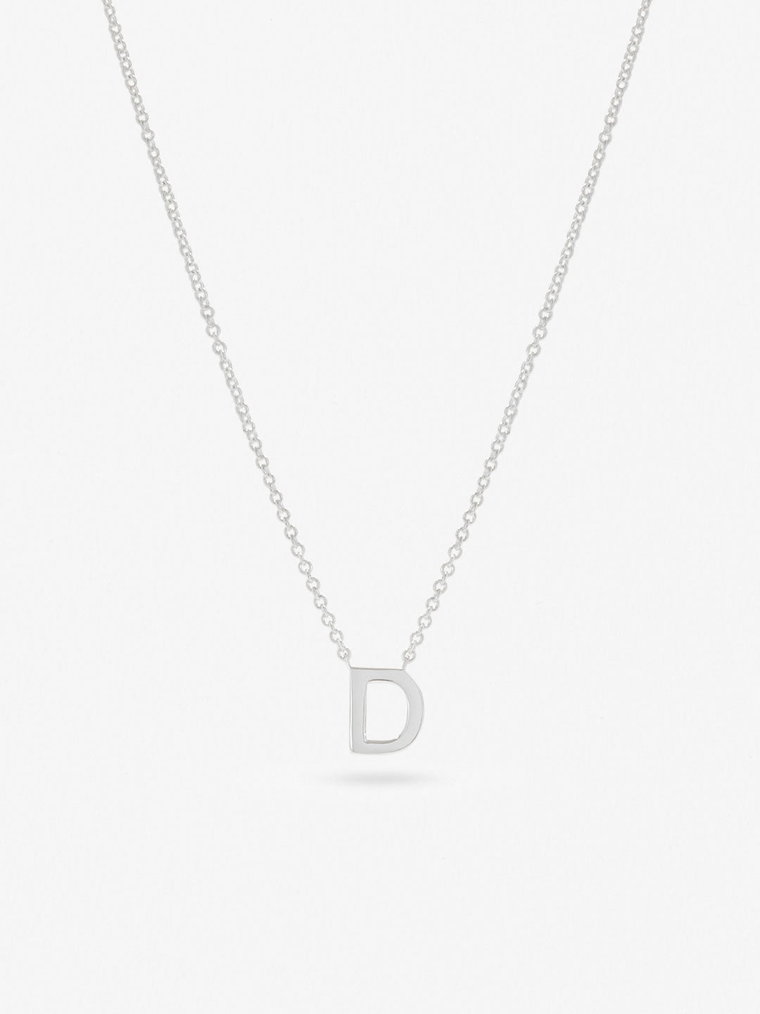 Ana Luisa Jewelry Necklaces Pendants Silver Initial Necklace Letter D Silver