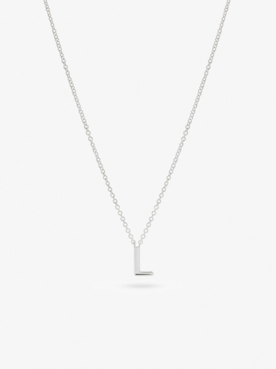 Ana Luisa Jewelry Necklaces Pendants Silver Initial Necklace Letter L Silver