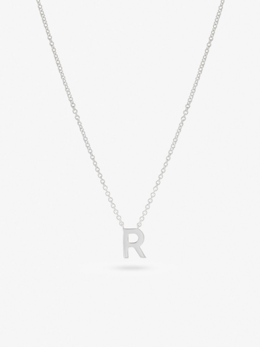 Ana Luisa Jewelry Necklaces Pendants Silver Initial Necklace Letter R Silver
