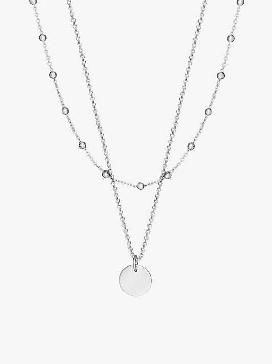 Ana Luisa Jewelry Necklaces Sets Coin Necklace Set Willow Silver Rhodium