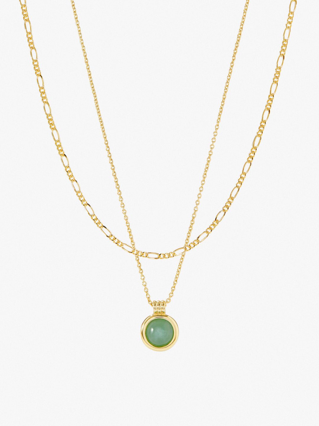 Ana Luisa Jewelry Necklaces Sets Layered Necklace Aria Aventurine Gold