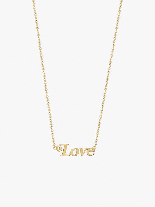 Ana Luisa Jewelry Necklaces Pendant Necklace Nameplate Necklace Love Gold