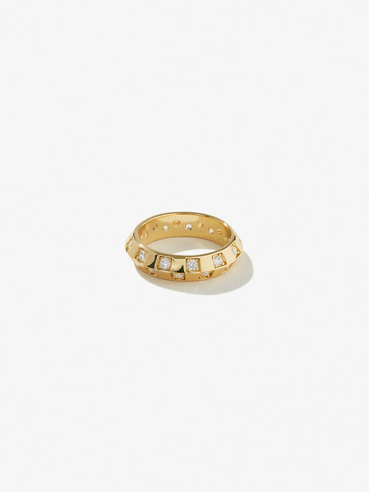 Ana Luisa Jewelry Rings Band Statement Ring Nala Gold