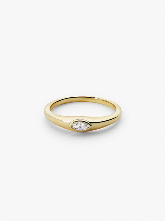 Ana Luisa Jewelry Rings Medium Bands Gold Dome Ring Cole Gold