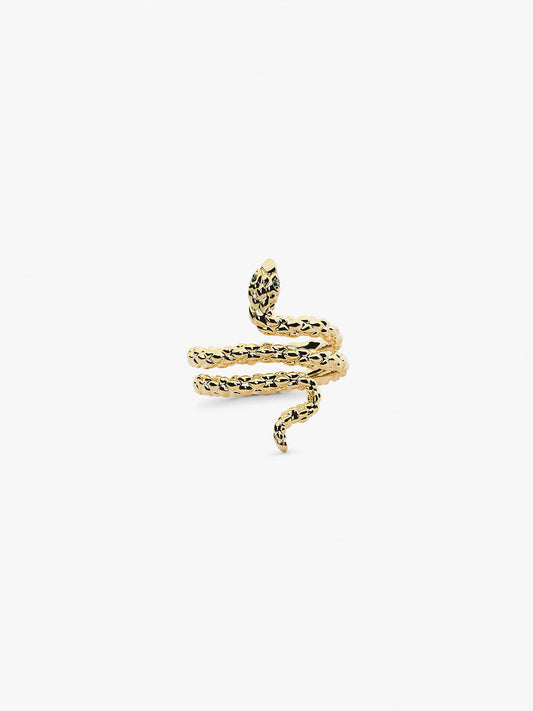 Ana Luisa Jewelry Rings Medium Bands Gold Snake Ring Petra Gold