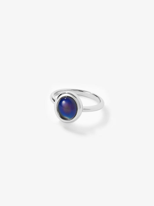 Ana Luisa Jewelry Rings Medium Bands Silver Mood Ring Mood Ring Silver Rhodium