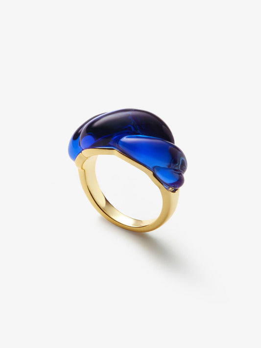 Ana Luisa Jewelry Rings Statement Rings Glass Ring Faye Gold