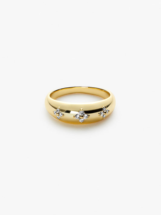Ana Luisa Jewelry Rings Statement Rings Gold Dome Ring Amber Ring Gold