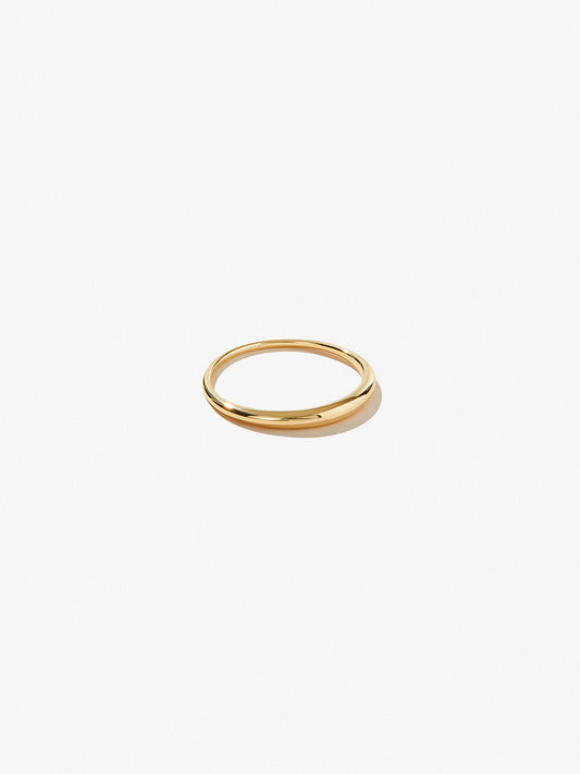 Ana Luisa Jewelry Rings Thin Band Ring Gold Dome Ring Jones Silver