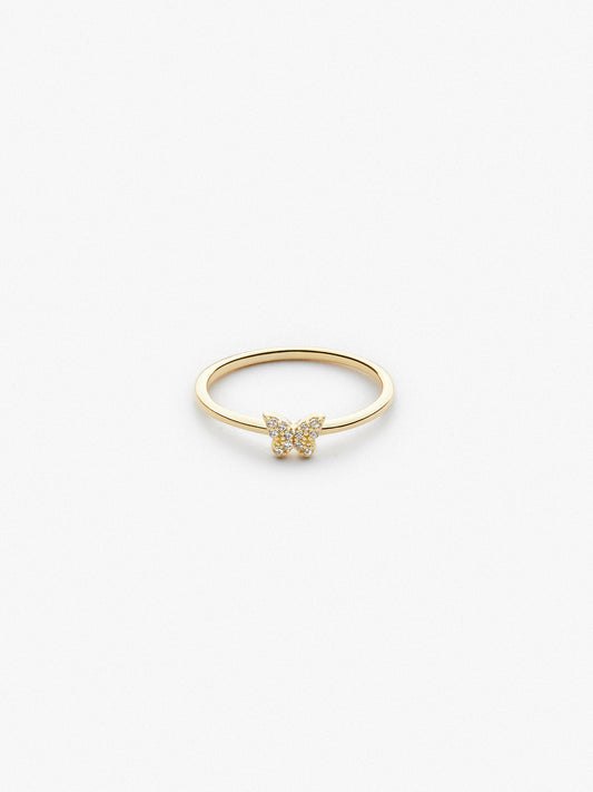 Ana Luisa Jewelry Rings Thin Bands Butterfly Ring Hazel Silver
