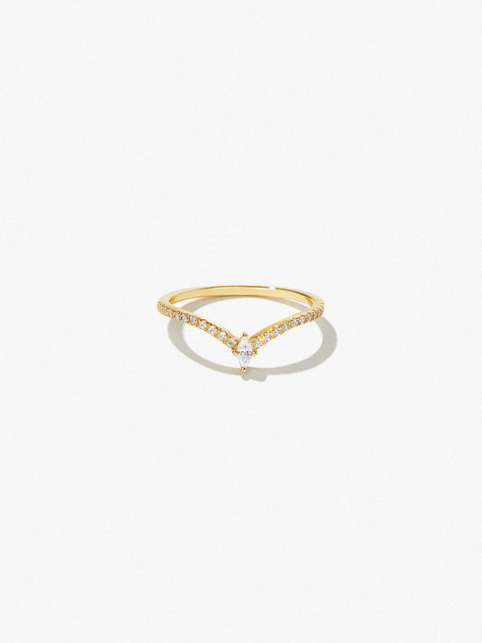 Ana Luisa Jewelry Rings Thin Bands Chevron Ring Evin Silver