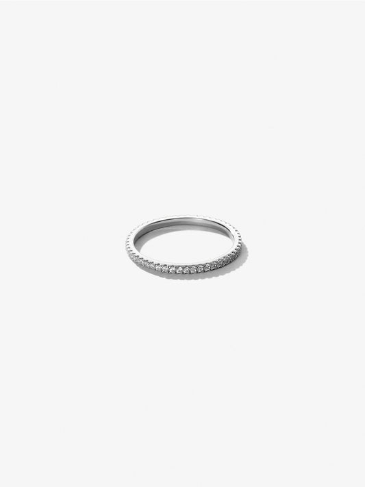 Ana Luisa Jewelry Rings Thin Bands Eternity Ring Celine Silver Silver