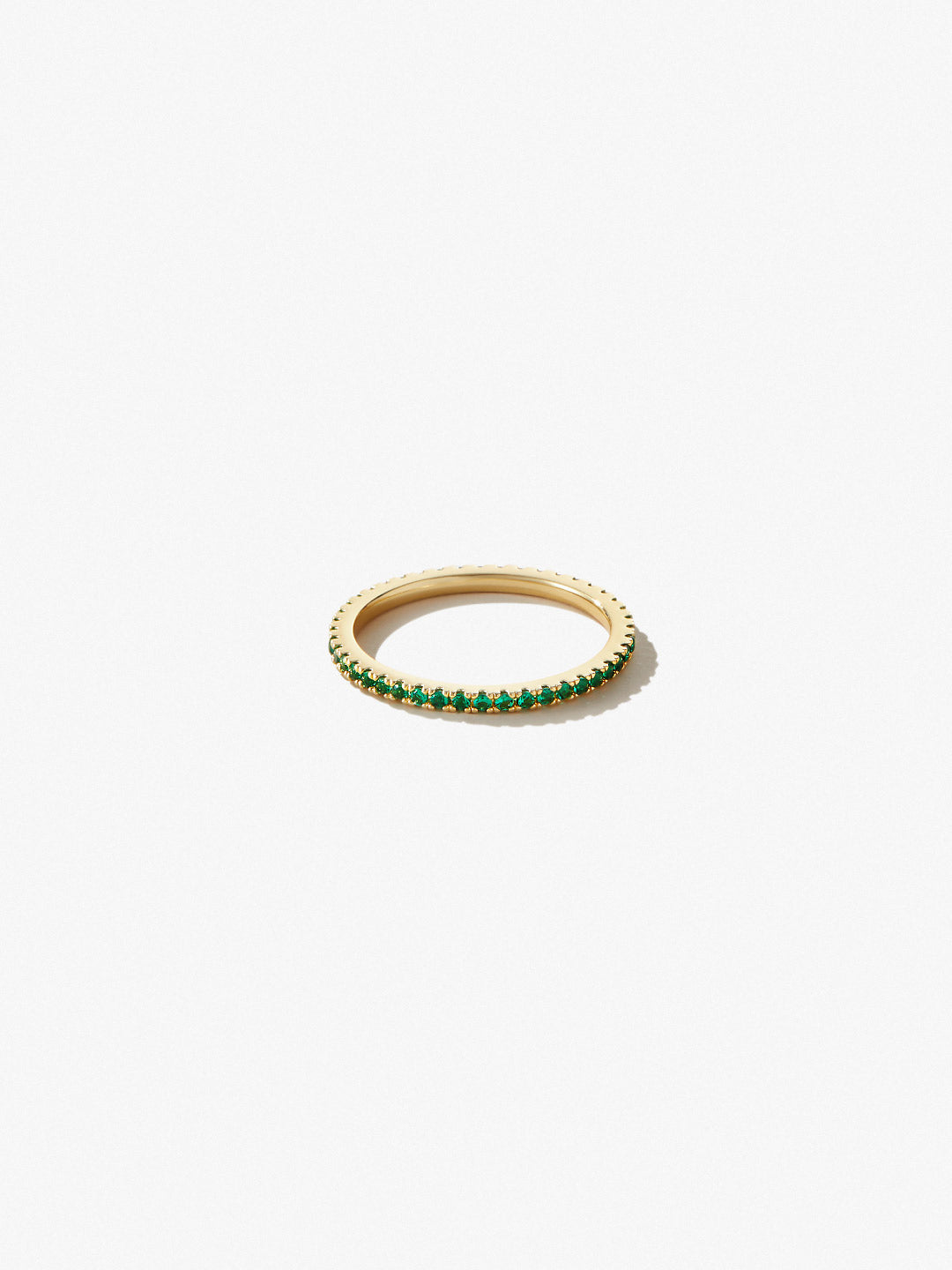 Ana Luisa Jewelry Rings Thin Bands Eternity Ring Minette Green Gold