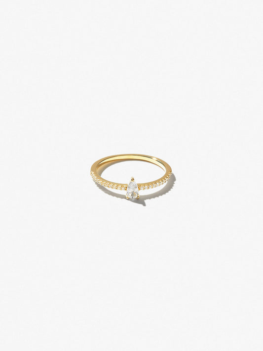 Ana Luisa Jewelry Rings Thin Bands Pear Ring Lillian Silver