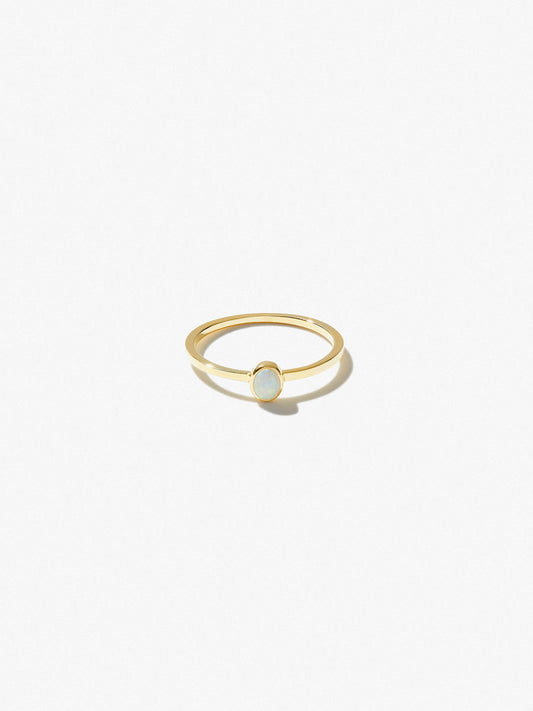Ana Luisa Jewelry Rings Thin Bands Stone Ring Emery Silver