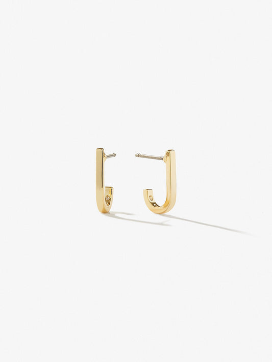 Ana Luisa Jewelry Studs Earrings Curved Stud Earrings Jia Gold