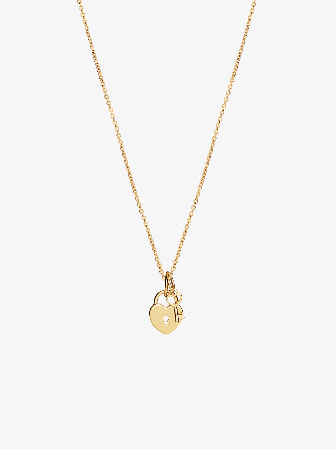 Ana Luisa Jewerly Co Creation Joy Pendant Necklace Heart Lock Necklace Joy Gold