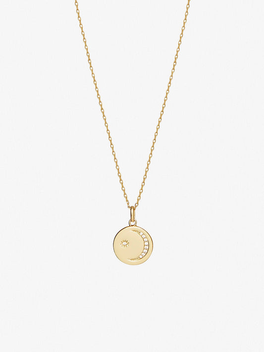 Ana Luisa Necklaces Pendant Necklace Moon Necklace Rozzah Gold