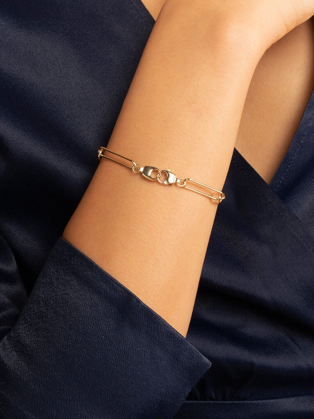 Ana Luisa Bracelets Chain Bracelet Paper Clip Chain Bracelet David Gold