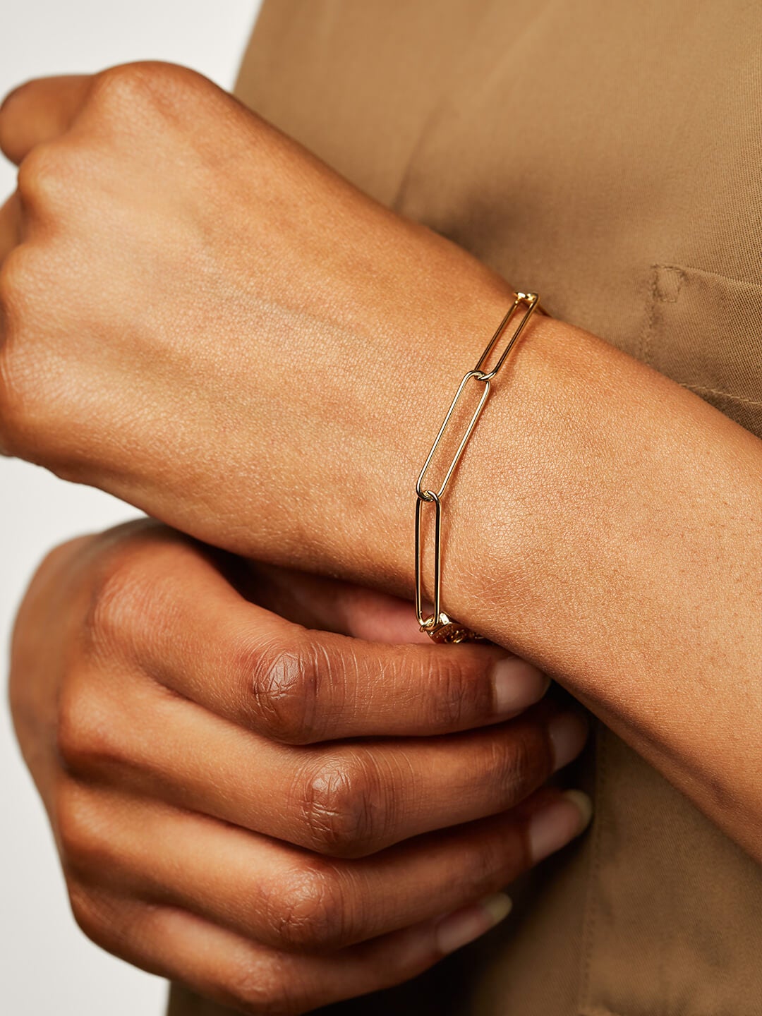 Ana Luisa Bracelets Chain Bracelet Paper Clip Chain Bracelet David Gold