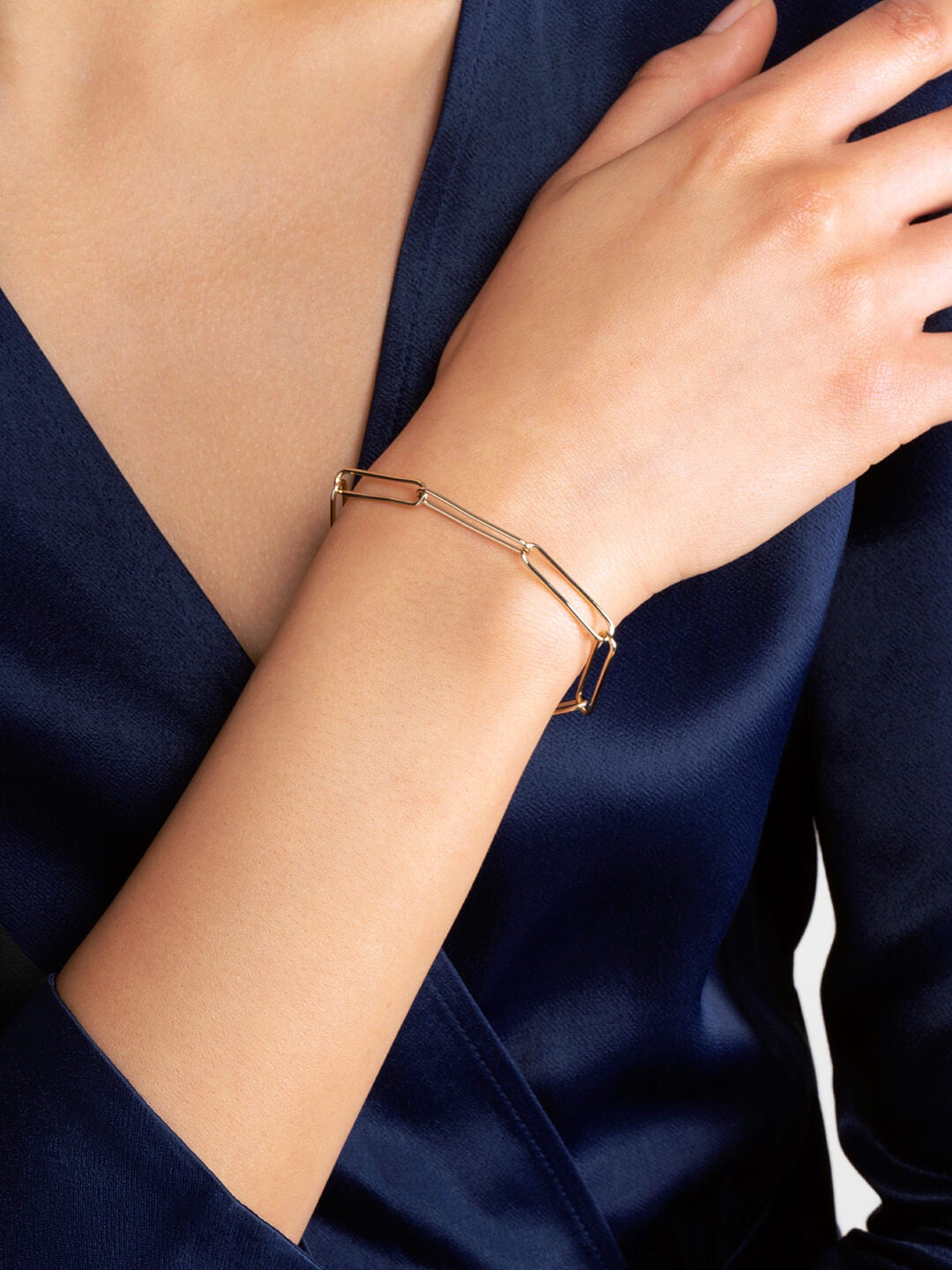 Ana Luisa Bracelets Chain Bracelet Paper Clip Chain Bracelet David Gold