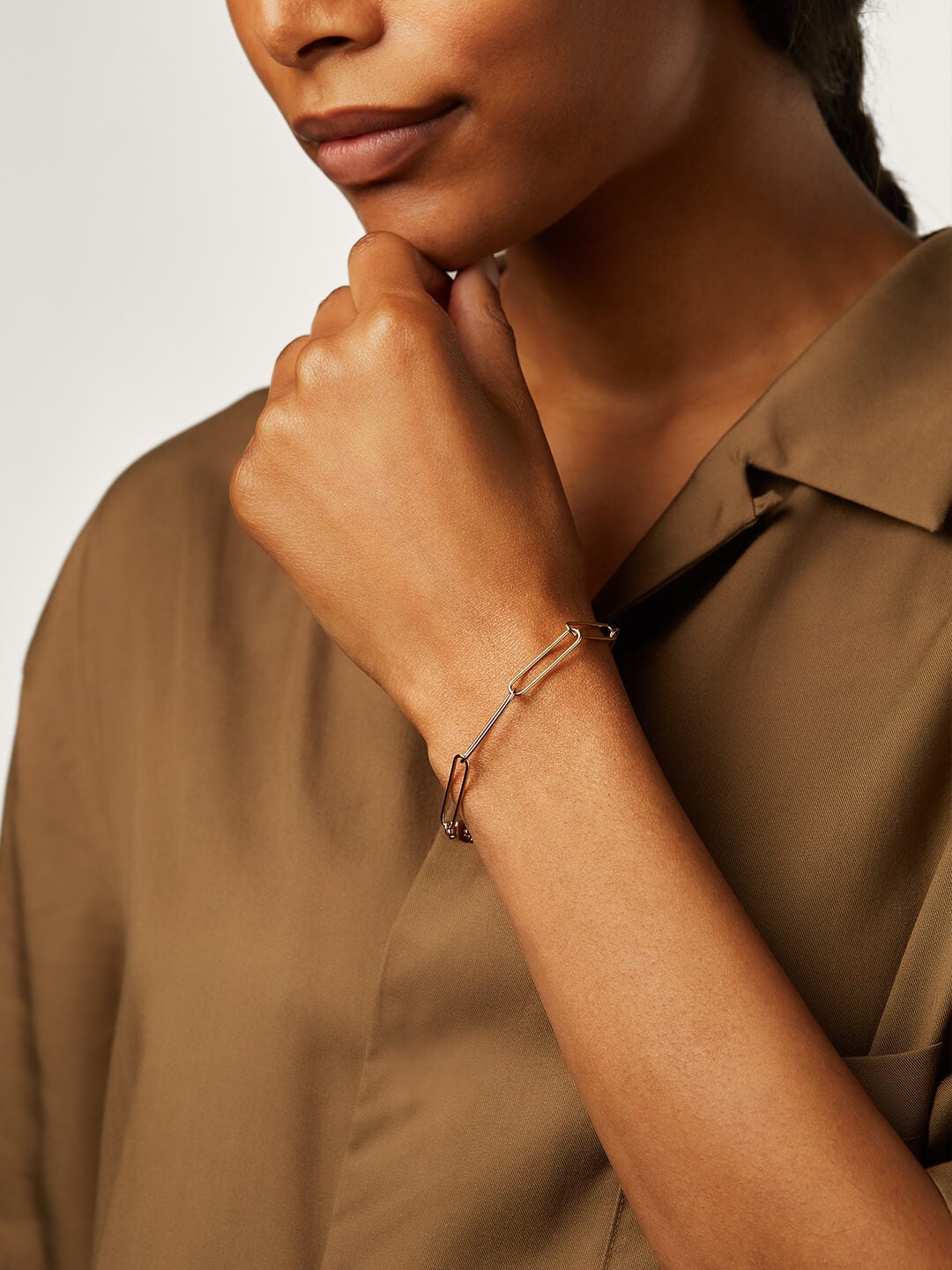 Ana Luisa Bracelets Chain Bracelet Paper Clip Chain Bracelet David Gold