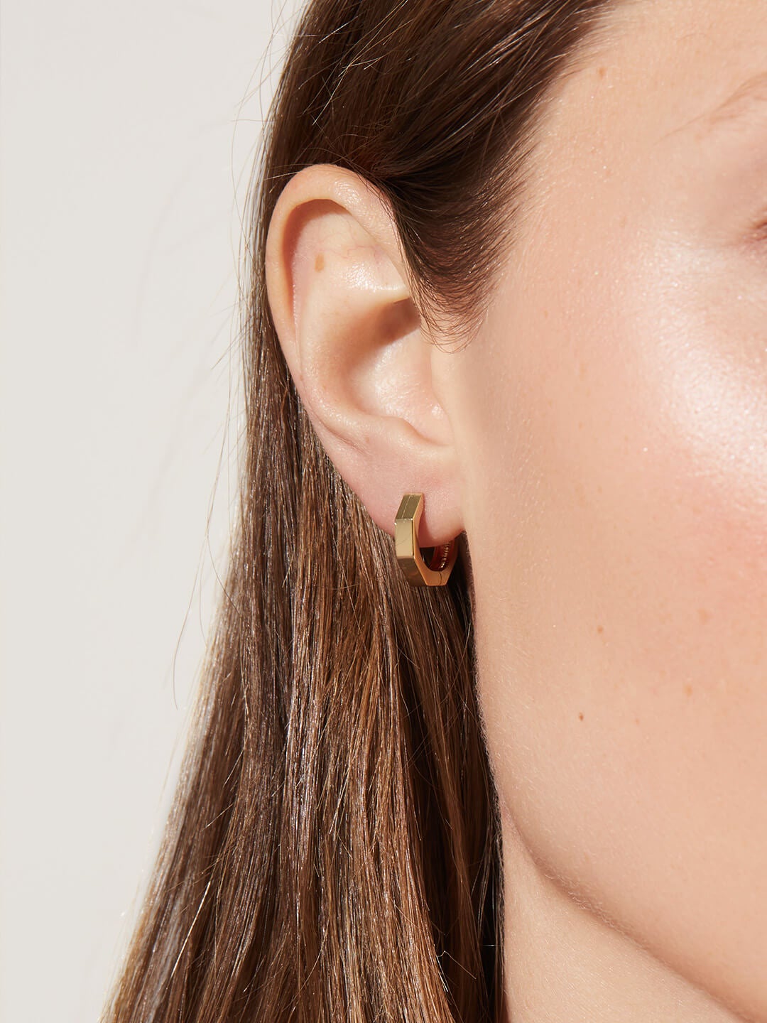 Ana Luisa Earrings Hoop Earrings Hardware Hoop Earrings Octo Mini Gold