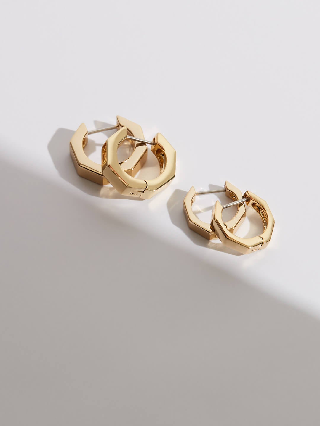 Ana Luisa Earrings Hoop Earrings Hardware Hoop Earrings Octo Small Gold