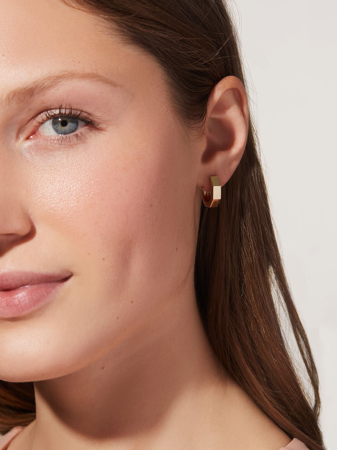 Ana Luisa Earrings Hoop Earrings Hardware Hoop Earrings Octo Small Gold