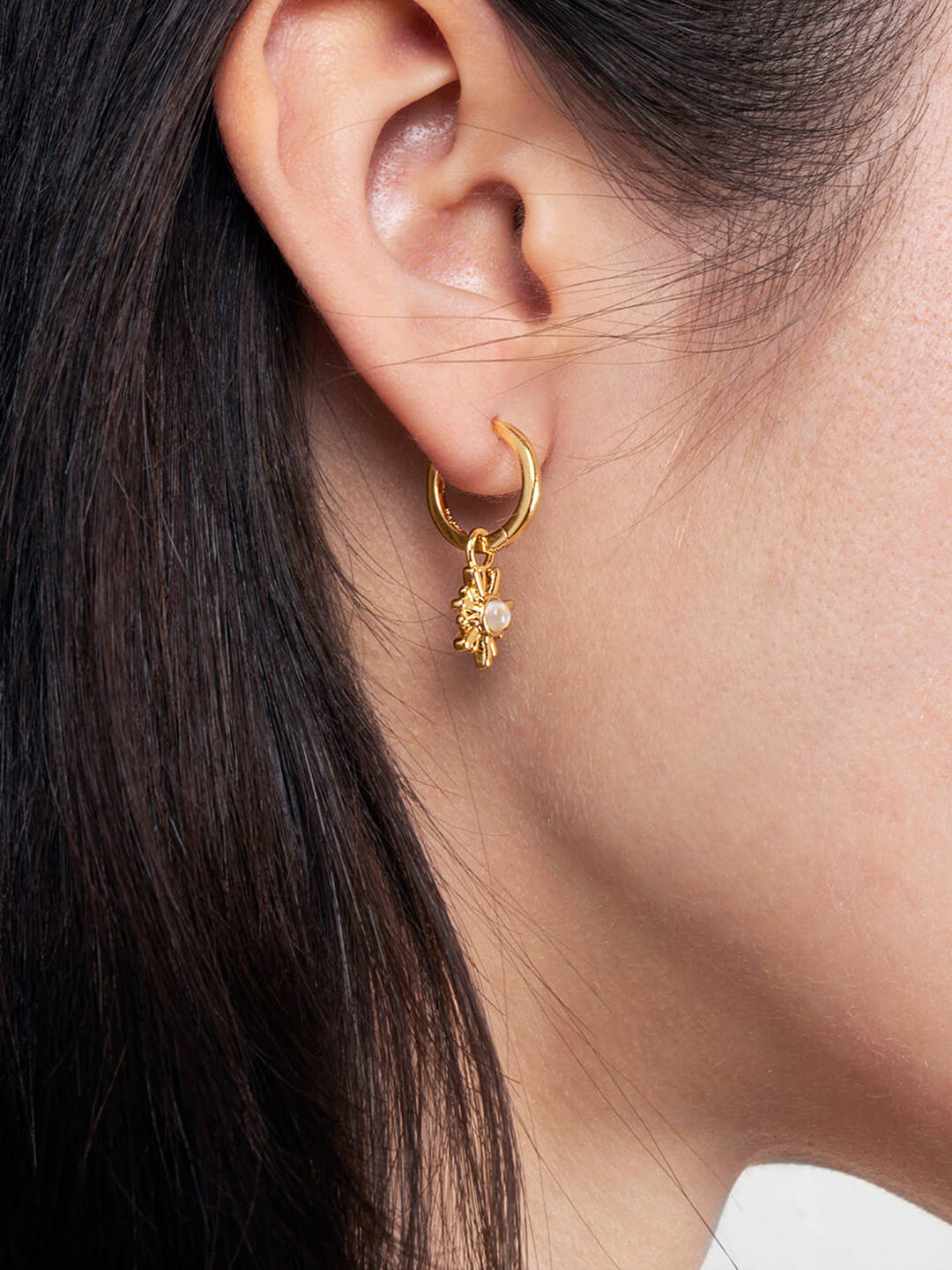 Ana Luisa Necklaces Pendant Necklace Moon Necklace Rozzah Gold