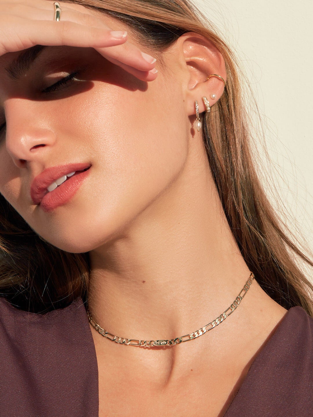 Ana Luisa Jewelry Earrings Hoop Earrings Pearl Drop Hoops  Rachel Gold